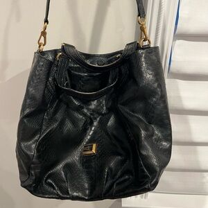 Marc Jacobs Black Textured Shoulder Bag